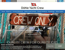 Tablet Screenshot of dohle-yachtcrew.com